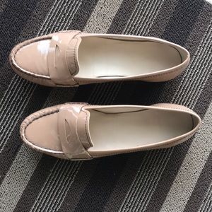 Cole Haan patent leather slip on loafers, size8.5